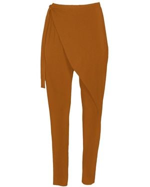 carlton jones Bamboo Wrap Pant - Brown