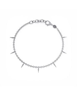 Linda Fiore Horn Bracelet Sterling - Metallic