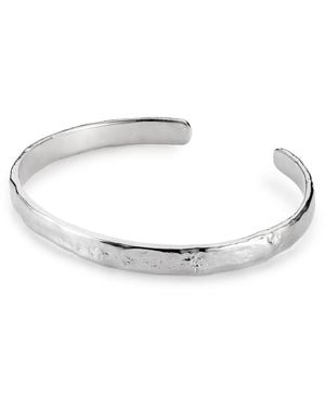 Lulu and Boo Jewellery Luna Slim Solid Sterling Cuff - White