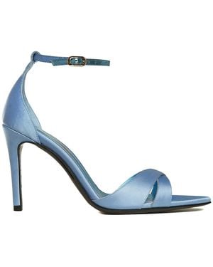 Ginissima Thea Baby Satin Sandals - Blue