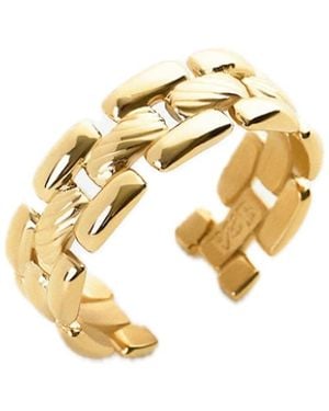 Elk & Bloom Linked Legacy Skinny 14K Chain Ring - Metallic