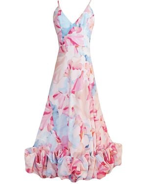 Ak Royalty Resortwear Florence Dress Pastel Flowers - Pink