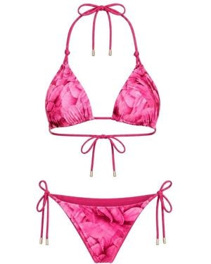Room 24 Reversible Rosie Triangle Rose Print - Pink