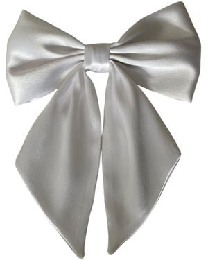 Sylk Hair Bow Clip - Grey