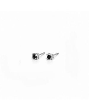 The Jewellery Store London Onyx Tiny Studs - White
