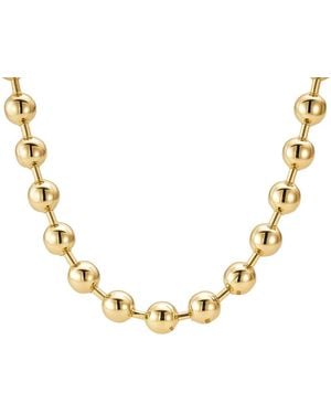 Nazzar Super Puff Beaded Necklace - Metallic