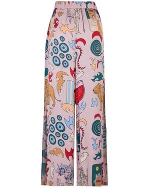 Iodes Amalfi Cupro Pants - Red