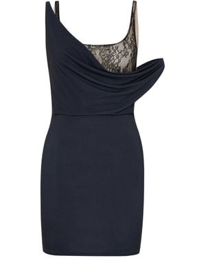 Maison sél Mini Reverie Dress – - Blue