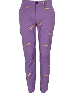 lords of harlech Charles Koi Lilac Pants - Purple