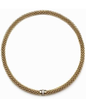 Mvm Italy Hand Made Florentine Link Necklace - Metallic