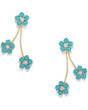 The Pink Reef Spring Earring - Blue