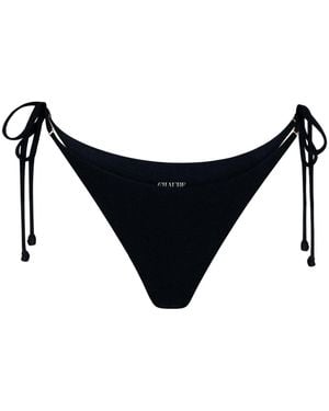 Chaude Swimwear Toni Triangle String Bottoms - Black