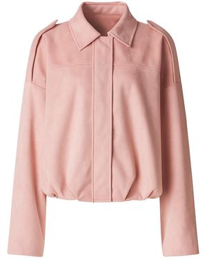 Ats the Label Qiana Blush Suede Jacket - Pink