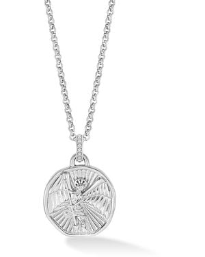 Dower & Hall St. Michael Talisman Necklace - Metallic