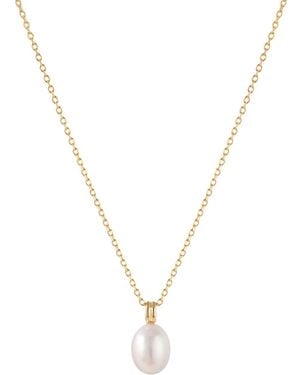Vanhi Freshwater Pearl Necklace - Metallic