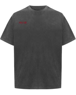 Pcfg Acid Washed Track Tee - Grey