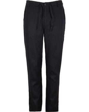 lords of harlech Devon Linen Pant - Blue