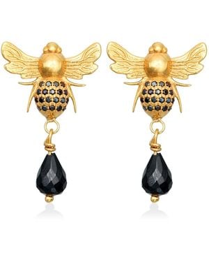 Myrto Katramadou Jewellery Queen Bee Stud Earrings - Metallic