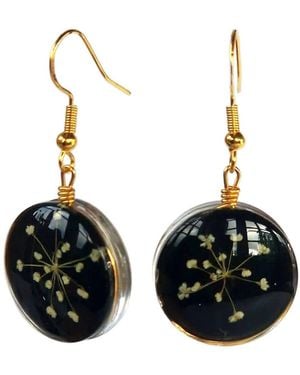 Laura Daili Midnight Bloom Earrings - Black