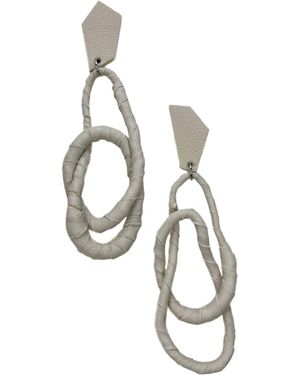 WAIWAI Ivory Geo Flex Dangle Earrings - Metallic