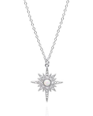 Luna Charles North Star Pendant Necklace - Metallic