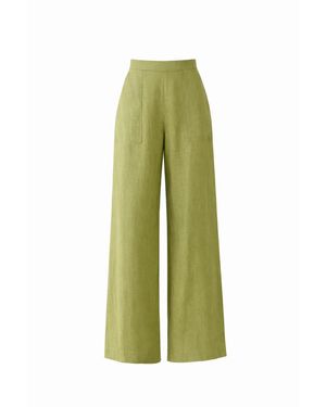 W.two The Trulli Linen Trouser - Green