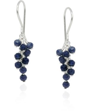 MOUNIR LONDON Sapphire Earrings - Blue