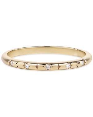 Zohreh Celestial Diamond Band Ring 9K - Metallic