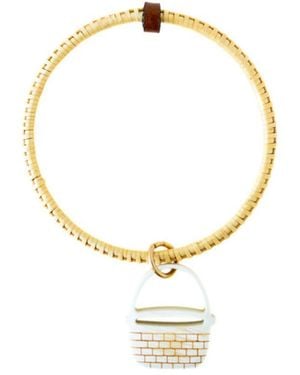 Whale Tail Weaving Neutrals Nautically Charmed Cabin Boy Bangle - Metallic