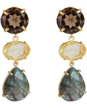 Bounkit Christa Earrings Clip On - Green