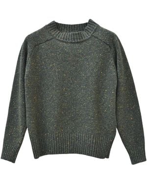 OUBAS Donegal Merino Wool Jumper - Green
