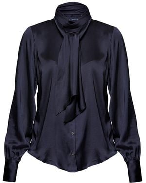 Helen Mcalinden Anastasia Pussybow Blouse - Blue