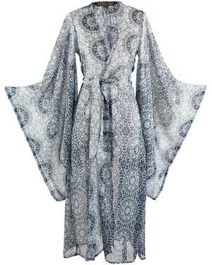 Jennafer Grace Sweet Mandala Kimono - Blue