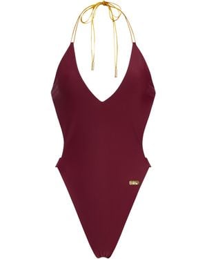Capri Swim™ Wine & Chocolate Reversible Monokini - Red