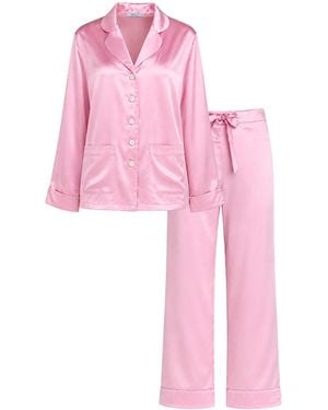 Reve Sleepwear Classic Silk Pyjama Set - Pink