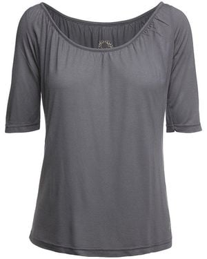 Conquista Short Sleeve Dark Top - Grey