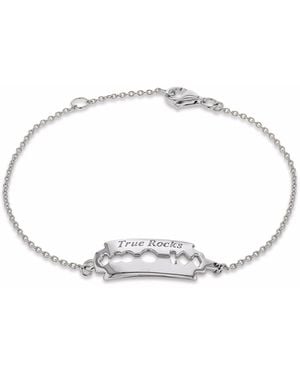 True Rocks Razorblade Bracelet - Metallic