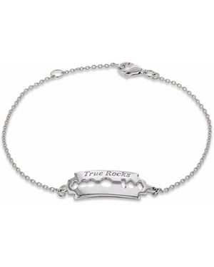 True Rocks Razorblade Bracelet - Metallic
