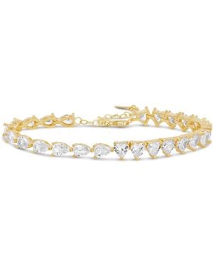 SHYMI Half Heart Half Pear Tennis Bracelet - Black