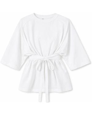 Lou&Up (Formerly Loup Clothing) Wrap Tie Tee - White