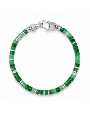 Nialaya Aventurine Heishi Bracelet - Green