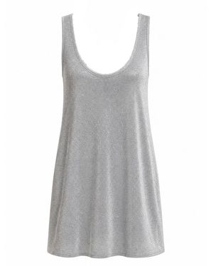 Marianne by Marie Jordane Amber Shimmering Mini Dress Made - Gray