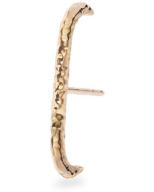 Zohreh Hammered Suspender Earring 14K Vermeil - Metallic