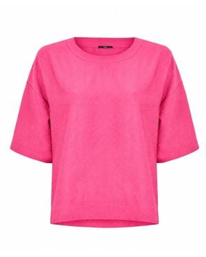 Oh!Zuza Relaxed-Fit Viscose T-Shirt - Pink