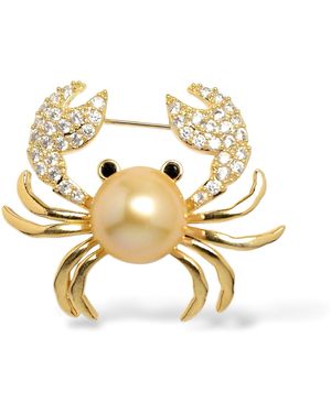 Ninemoo Golden Tide Crab Brooch - Metallic