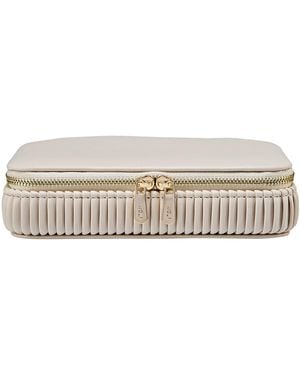 Wolf Neutrals Bella Jewellery Zip Case - White