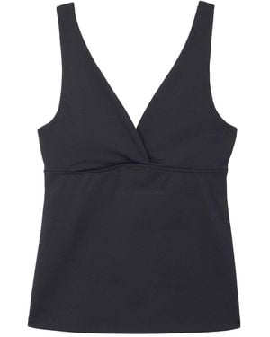 Mamu Dream Soft-Sculpt Stretch Wrap Top - Black