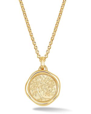 Dower & Hall Tree Of Life Talisman Necklace - Metallic