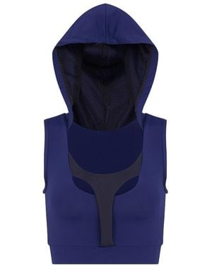 NUMBAT Hooded Sports Bra - Blue