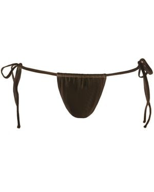 Moorea Swim Low Brief With Laces - Black